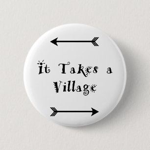 Es nimmt ein Dorf - Parenting Adoption Button