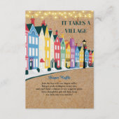 Es nimmt ein Village Modern Craft Baby Dusche Begleitkarte (Vorderseite)