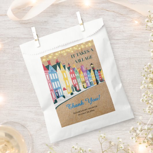 Es nimmt ein Village Modern Craft Baby Dusche Geschenktütchen (Ausgeschnitten)