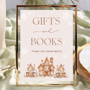 Es nimmt ein Village Winter Baby Dusche Geschenkbu Poster