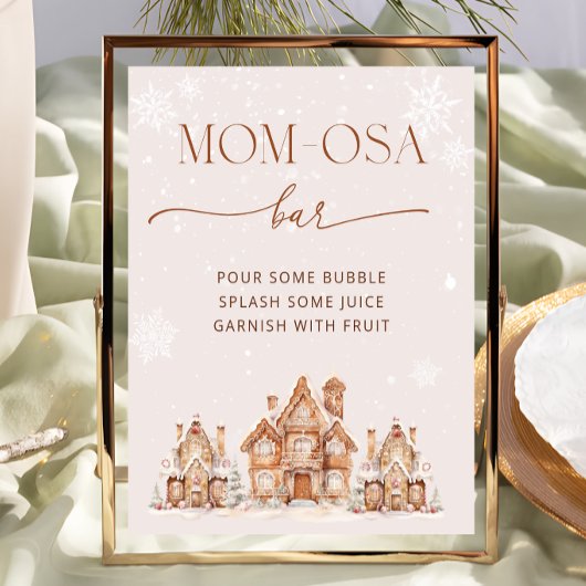 Es nimmt ein Village Winter Baby Dusche Mama-osa-B Poster