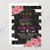 Es niña invitacion de baby Dusche Einladung (Vorne/Hinten)