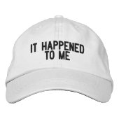 "ES PASSIERT MIR" bestickte Baseballkappe (Vorderseite)