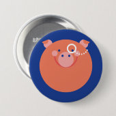 Es plattiert Minimal Pig Button (Vorne & Hinten)