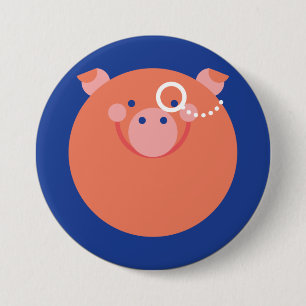 Es plattiert Minimal Pig Button