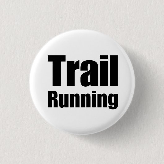Es plattiert „Trail Running " Button (Vorderseite)
