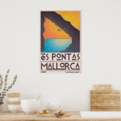 Es Pontas Kletterposter Retro Mallorca Reise Poster (Küche)