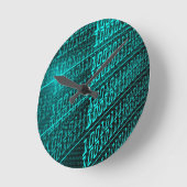 ES Programmierungsprogrammierer des binären Codes Runde Wanduhr (Winkel)