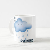 Es regnet ästhetisches Wetter Kaffeetasse (Vorderseite Links)