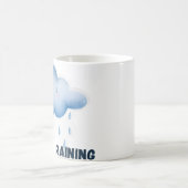 Es regnet ästhetisches Wetter Kaffeetasse (Mittel)