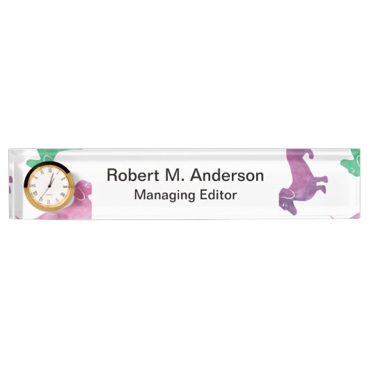 Es regnet Dackeln Namensplakette (Vorderseite)