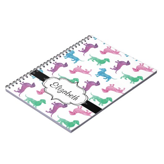 Es regnet Dackeln Notizblock (Linke Seite)