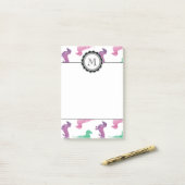 Es regnet Dackeln Post-it Klebezettel (Auf Schreibtisch)