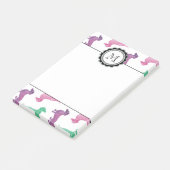 Es regnet Dackeln Post-it Klebezettel (angewinkelt)