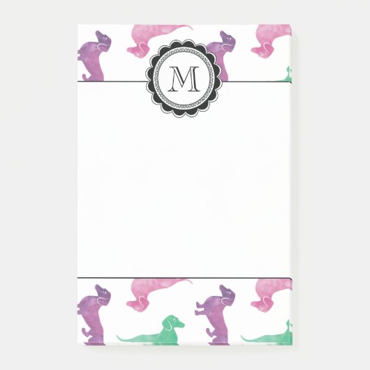 Es regnet Dackeln Post-it Klebezettel (Vorderseite)