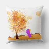 Es regnet draußen Kissen (Rückseite)