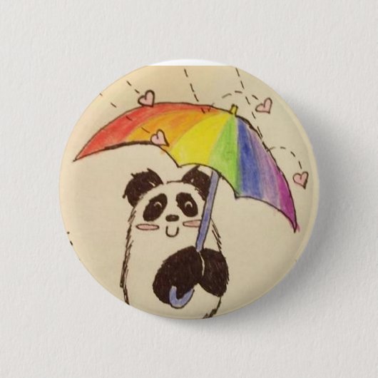 es regnet Liebe Animepanda-Shirtknopf Button (Vorderseite)