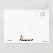 Es regnet Männer, Halleluja Postkarte (Rückseite)