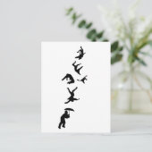 Es regnet Männer - Hallelujia Postkarte (Stehend Vorderseite)