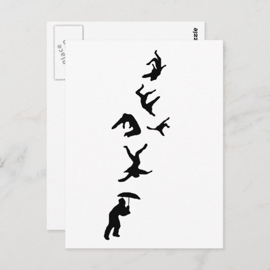 Es regnet Männer - Hallelujia Postkarte (Vorne/Hinten)