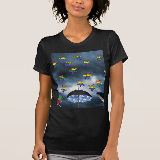 Es regnet Männer! T-Shirt (Vorderseite)