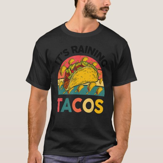 Es regnet Tacos Kids Jugend mexikanisches Essen T-Shirt (Vorderseite)