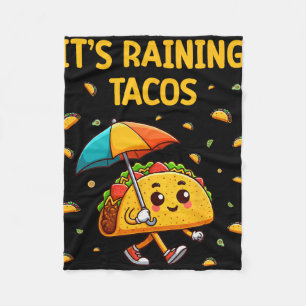 Es regnet Tacos Lustige Taco-Liebhaber Kinder Mädc Fleecedecke