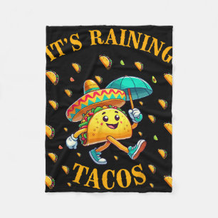 Es regnet Tacos Lustige Taco-Liebhaber Kinder Mädc Fleecedecke