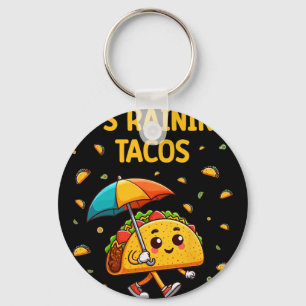 Es regnet Tacos Lustige Taco-Liebhaber Kinder Mädc Schlüsselanhänger