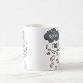 Es regnet Tacos Lustiger Taco Kaffeetasse (Mittel)