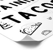 Es regnet Tacos Poster (Ecke)