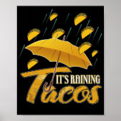 Es regnet Tacos Poster (Vorne)
