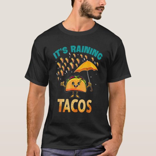 Es regnet Tacos Taco Kinder Mädchen Jungen T-Shirt (Vorderseite)