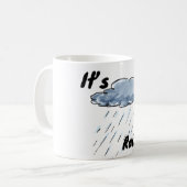 Es regnet Wolke Kaffeetasse (Vorderseite Links)