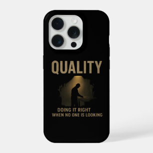 Es richtig machen - Motivation für Qualitätsingeni iPhone 15 Pro Hülle