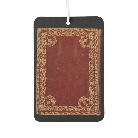 Es riecht wie ein altes Buch hier drin Autolufterfrischer (Vorderseite)