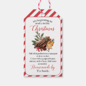 Es riecht wie Weihnachts-Potpourri Geschenkanhänger (Vorderseite)