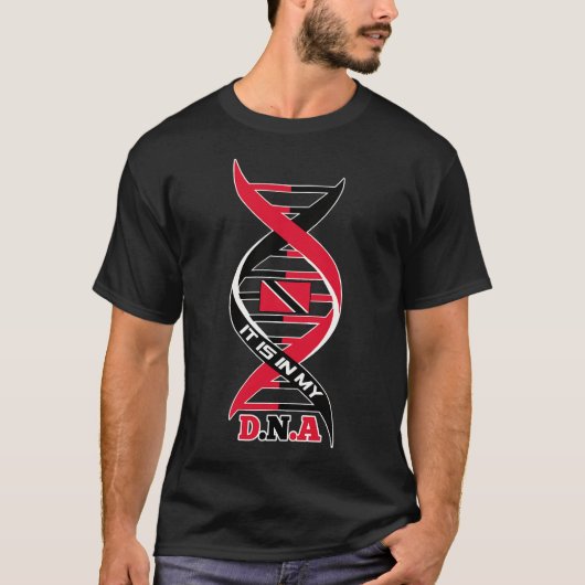 Es_s in My DNA Trinidad und Tobago Flag National P T-Shirt (Vorderseite)