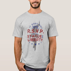 Es sagt nicht UAWG auf dem Freiheitsstatuen T-Shirt