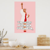 Es sagt nicht UAWG über die Freiheitsstatue die Poster (Küche)