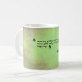 Es sagt nie im Leben Lebewohl Kaffeetasse (Vorderseite Links)