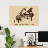Es scheint immer unmöglich, bis es fertig ist poster (Heimbüro)