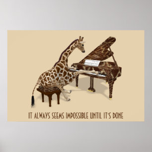 Es scheint immer unmöglich, bis es fertig ist poster