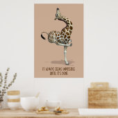 Es scheint immer unmöglich, bis es fertig ist poster (Küche)