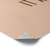 Es scheint immer unmöglich, bis es fertig ist poster (Ecke)