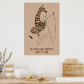 Es scheint immer unmöglich, bis es fertig ist poster (Küche)