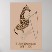 Es scheint immer unmöglich, bis es fertig ist poster (Vorne)