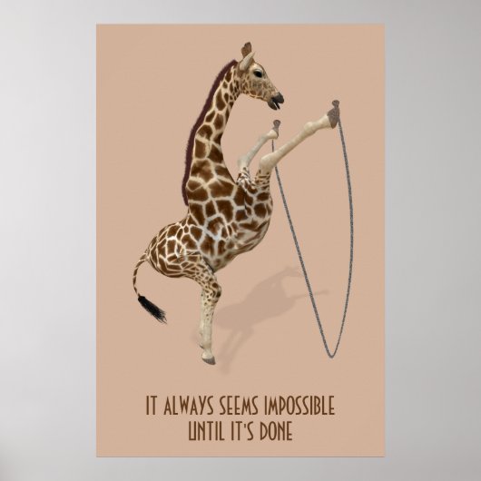 Es scheint immer unmöglich, bis es fertig ist poster (Vorne)