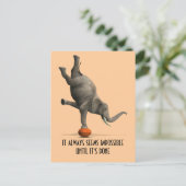 Es scheint immer unmöglich, bis es fertig ist postkarte (Stehend Vorderseite)