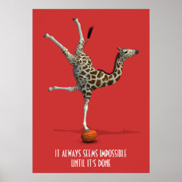 Es scheint immer unmöglich, bis es fertig Slogan i Poster